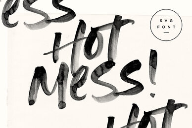 Hot Mess SVG Font