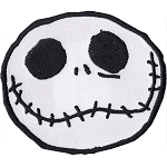 Disney Iron On Patch by Loungefly - Jack Skellington Face - White